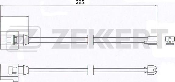 Zekkert BS-8022 - Сигнализатор, износ тормозных колодок avtokuzovplus.com.ua