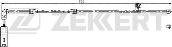 Zekkert bs-8025 - Сигнализатор, износ тормозных колодок autodnr.net