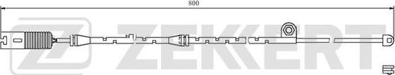 Zekkert BS-8036 - Датчик износа тормозных колодок BMW X5 E53 00- autodnr.net