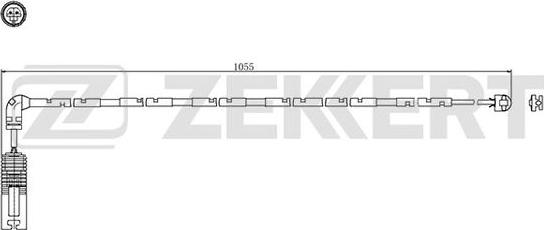 Zekkert bs-8049 - Сигнализатор, износ тормозных колодок autodnr.net
