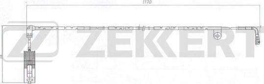 Zekkert bs-8071 - Сигнализатор, износ тормозных колодок autodnr.net