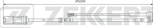 Zekkert BS-8077 - Сигнализатор, износ тормозных колодок autodnr.net