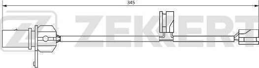 Zekkert BS-8078 - Сигнализатор, износ тормозных колодок avtokuzovplus.com.ua