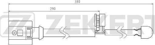 Zekkert BS-8085 - Сигнализатор, износ тормозных колодок autodnr.net