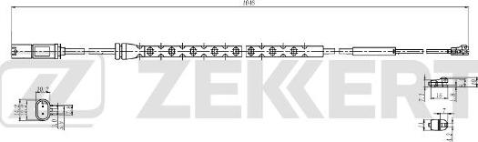 Zekkert BS-8100 - Сигнализатор, износ тормозных колодок avtokuzovplus.com.ua