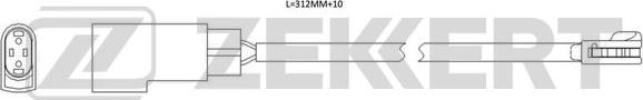 Zekkert bs-8116 - Сигнализатор, износ тормозных колодок autodnr.net