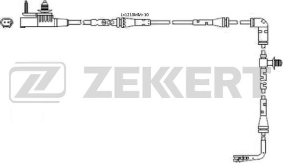 Zekkert bs-8118 - Сигнализатор, износ тормозных колодок autodnr.net