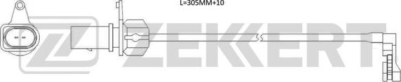 Zekkert BS-8124 - Сигнализатор, износ тормозных колодок autodnr.net
