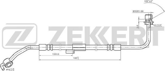 Zekkert BS-9041 - Тормозной шланг avtokuzovplus.com.ua