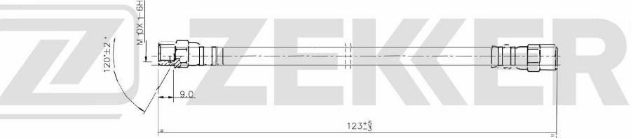 Zekkert BS-9062 - Тормозной шланг autodnr.net