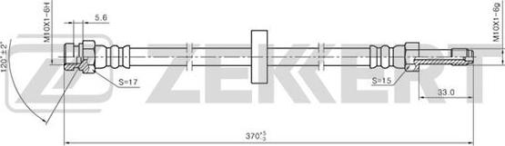 Zekkert BS-9116 - Тормозной шланг avtokuzovplus.com.ua