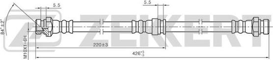 Zekkert BS-9127 - Тормозной шланг avtokuzovplus.com.ua