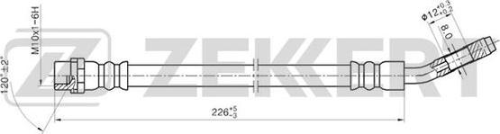 Zekkert BS-9195 - Тормозной шланг avtokuzovplus.com.ua