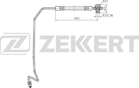 Zekkert BS-9244 - Тормозной шланг autodnr.net