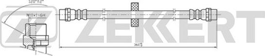 Zekkert BS-9397 - Тормозной шланг autodnr.net