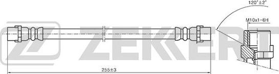 Zekkert BS-9410 - Тормозной шланг autodnr.net