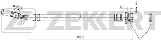 Zekkert BS-9414 - Гальмівний шланг autocars.com.ua