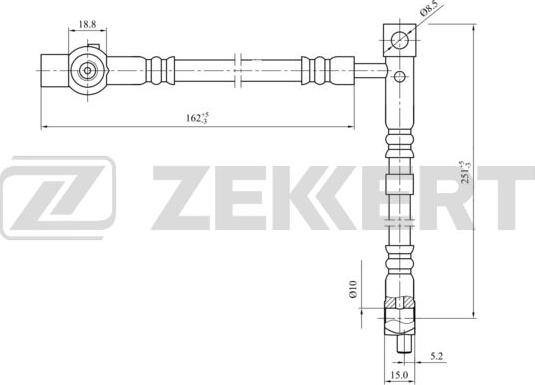 Zekkert BS-9440 - Тормозной шланг autodnr.net