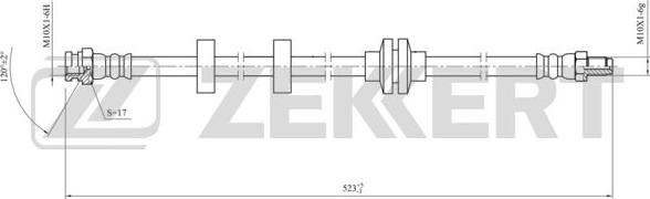 Zekkert BS-9450 - Тормозной шланг avtokuzovplus.com.ua