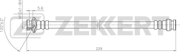Zekkert bs-9458 - Тормозной шланг autodnr.net