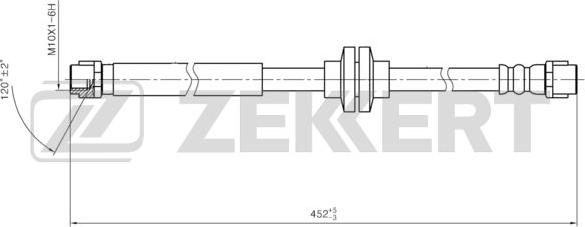 Zekkert BS-9476 - Тормозной шланг autodnr.net