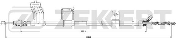 Zekkert BZ-1011 - Тросик, cтояночный тормоз avtokuzovplus.com.ua