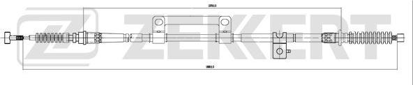 Zekkert BZ-1029 - Трос, гальмівна система autocars.com.ua