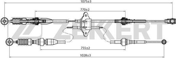 Zekkert BZ-1031 - Трос, ступінчаста коробка передач autocars.com.ua