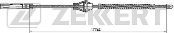 Zekkert bz-1039 - Тросик, cтояночный тормоз autodnr.net