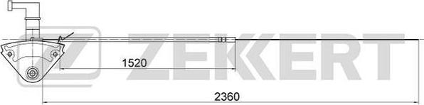 Zekkert BZ-1045 - Тросик замка капота autocars.com.ua