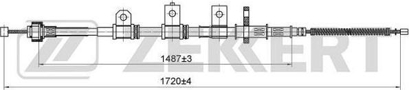 Zekkert bz-1055 - Тросик, cтояночный тормоз autodnr.net