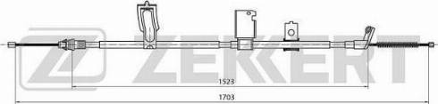 Zekkert BZ-1074 - Тросик, cтояночный тормоз avtokuzovplus.com.ua