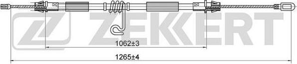 Zekkert BZ-1076 - Тросик, cтояночный тормоз avtokuzovplus.com.ua