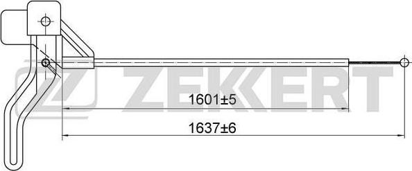 Zekkert bz-1081 - Тросик замка капота autodnr.net