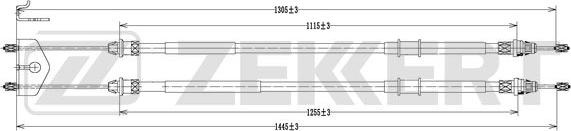 Zekkert BZ-1108 - Тросик, cтояночный тормоз autodnr.net