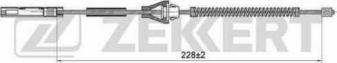 Zekkert BZ-1184 - Тросик, cтояночный тормоз autodnr.net