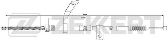 Zekkert BZ-1190 - Тросик, cтояночный тормоз avtokuzovplus.com.ua