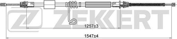 Zekkert BZ-1225 - Тросик, cтояночный тормоз autodnr.net