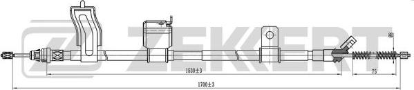 Zekkert BZ-1333 - Тросик, cтояночный тормоз avtokuzovplus.com.ua