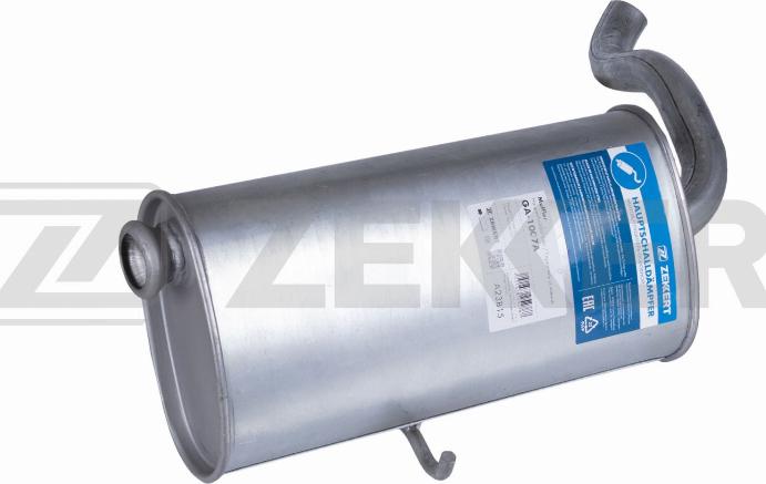 Zekkert GA-1007A - Глушитель выхлопных газов, конечный autodnr.net