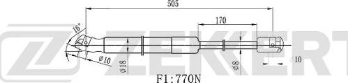 Zekkert GF-2137 - Газовая пружина, упор autodnr.net