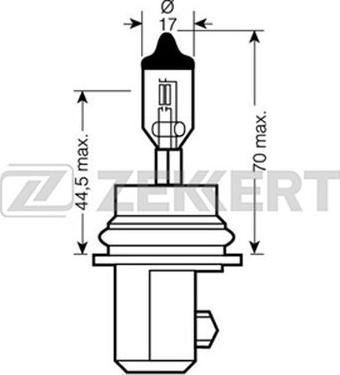 Zekkert LP-1007 - Лампа розжарювання, основна фара autocars.com.ua