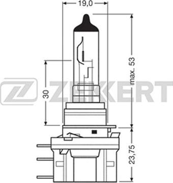 Zekkert LP-1039 - Лампа накаливания, основная фара avtokuzovplus.com.ua