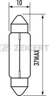 Zekkert LP-1062 - Лампа накаливания, фонарь освещения номерного знака avtokuzovplus.com.ua