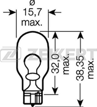 Zekkert LP-1090 - Лампа накаливания, фонарь указателя поворота autodnr.net