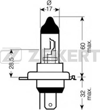 Zekkert lp-1142 - Лампа накаливания, основная фара autodnr.net