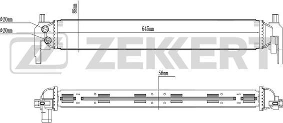 Zekkert MK-1017 - Радиатор, охлаждение двигателя avtokuzovplus.com.ua