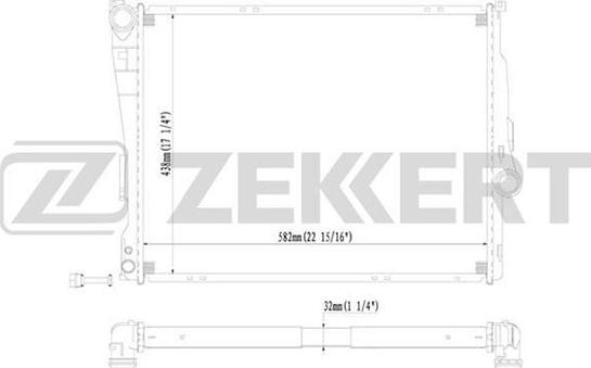 Zekkert MK-1111 - Радіатор, охолодження двигуна autocars.com.ua