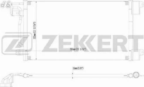 Zekkert MK3002 - Конденсатор кондиционера autodnr.net