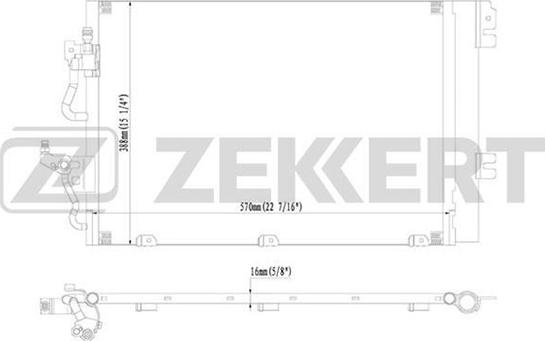 Zekkert MK-3016 - Конденсатор кондиционера autodnr.net